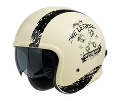 IXS 880 2.0 jet helmet ivory white - black | size S