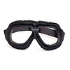 CRG retro, black leather motor goggles