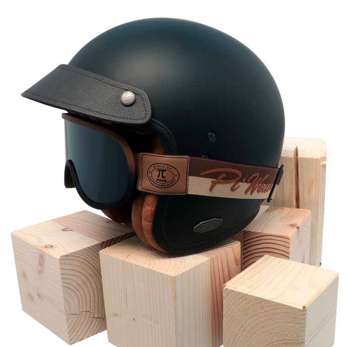 Pi Wear arizona motor goggle orange-brown