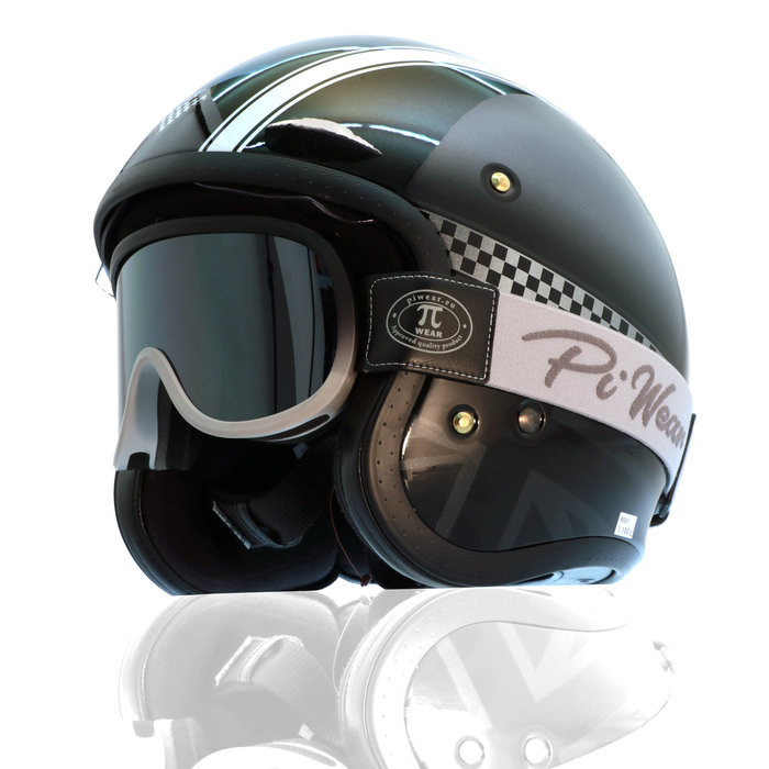 Pi Wear arizona motor goggle black-grey