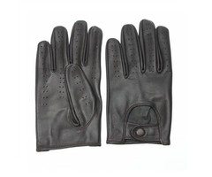 Swift retro racing leren handschoenen donkerbruin