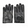 retro racing leather gloves black