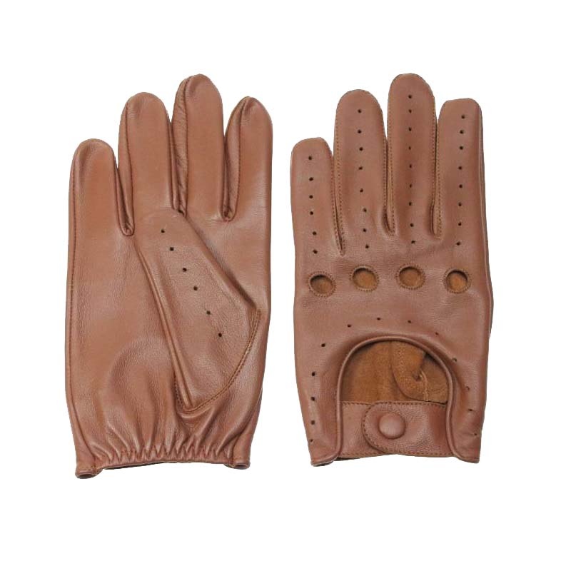 driver leather gloves nappa brown