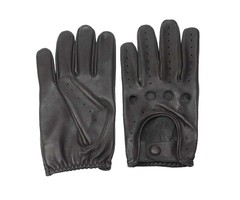 Swift driver leather gloves dark brown