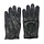 premium racing leather gloves black