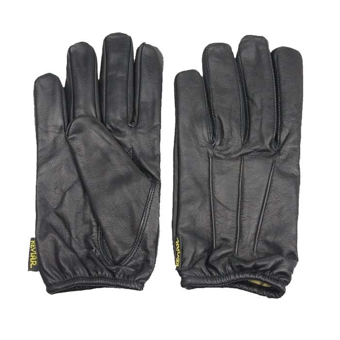 Swift classic kevlar lined black leather driving gloves