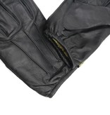 Swift Klassisches Kevlar gefüttert Autofahrerhandschuhe Schwarz Leder