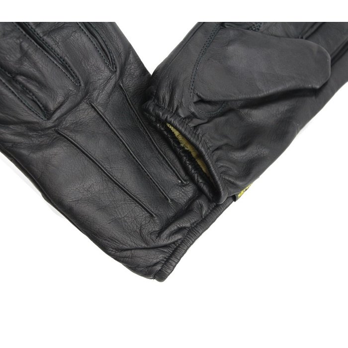 Swift Klassisches Kevlar gefüttert Autofahrer handschuhe Schwarz Leder