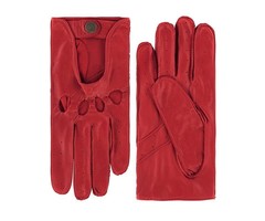 Laimböck Mackay Autofahrerhandschuhe Rot Leder