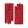 Mackay Autofahrerhandschuhe Rot Leder