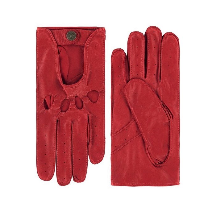 Laimböck mackay red leather driving gloves