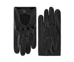 Laimböck Mackay Autofahrer handschuhe Schwarz Leder