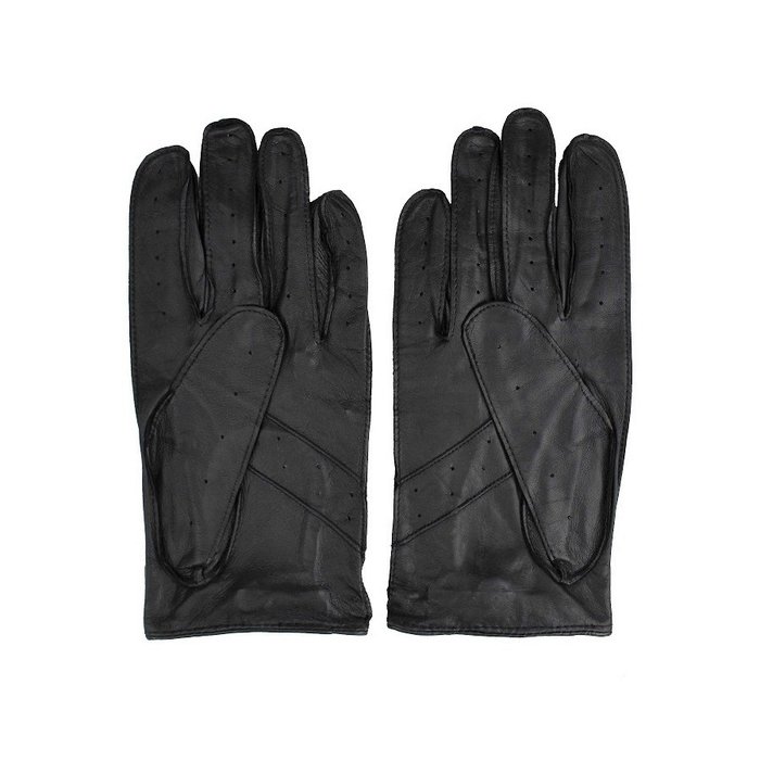 Laimböck Mackay Autofahrer handschuhe Schwarz Leder