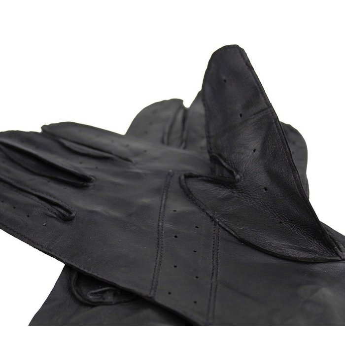 Laimböck Mackay Autofahrer handschuhe Schwarz Leder