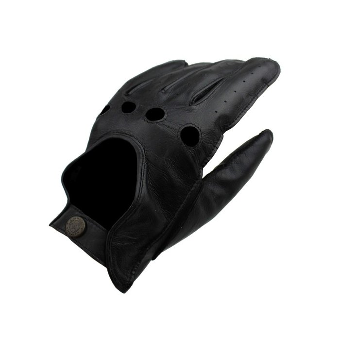 Laimböck Mackay Autofahrer handschuhe Schwarz Leder
