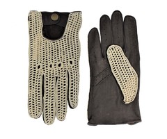 Laimböck Espresso Crochet - Leder Auto fahrerhandschuhe Damen