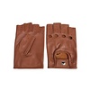 Swift driver fingerless leather gloves nappa brown