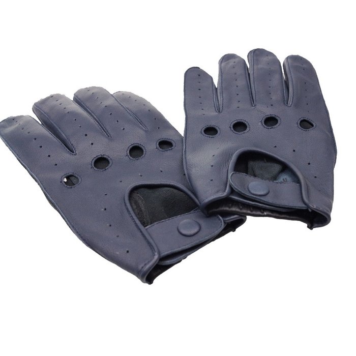 Swift Driver Autofahrer handschuhe schwarz-blau Leder