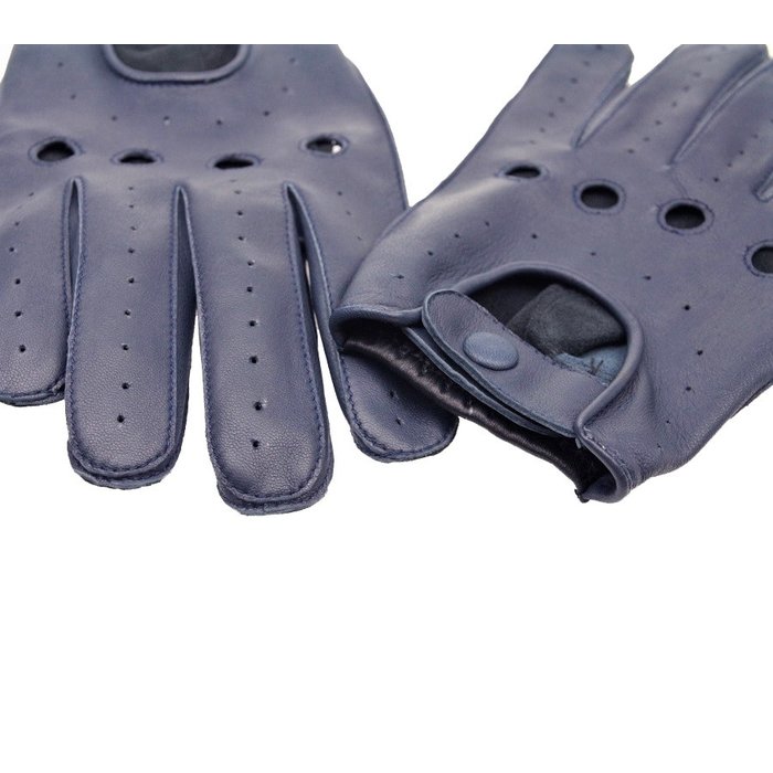 Swift Driver Autofahrer handschuhe schwarz-blau Leder