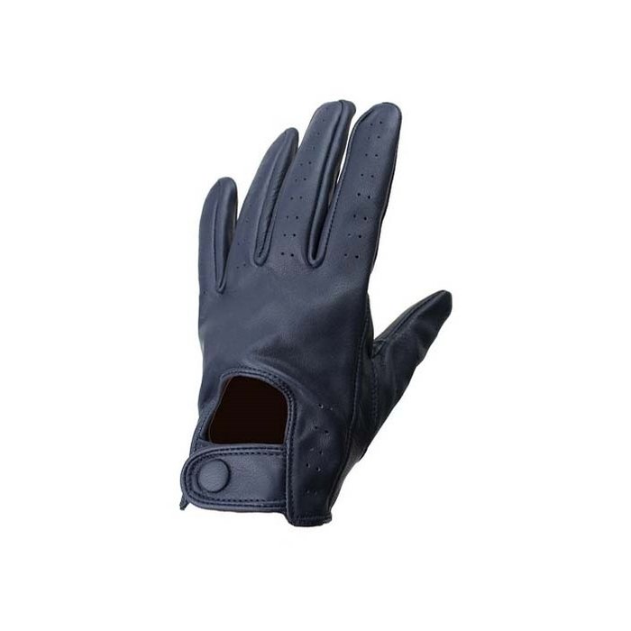 Swift retro racing leather gloves blue