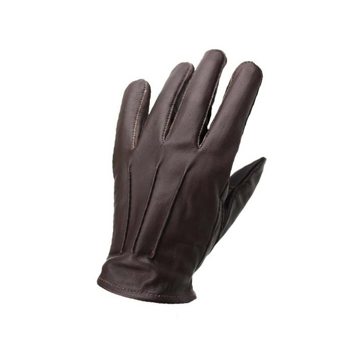 Swift classic unlined dark brown leather gloves