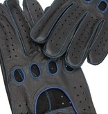 Swift racing leather gloves black-blue