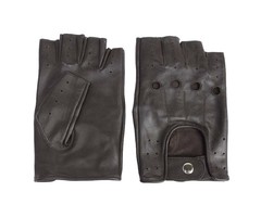 Swift Driver fingerlose Autofahrer handschuhe dunkelbraun Leder