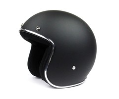 BHR 811 vintage jethelm mat zwart | maat XS