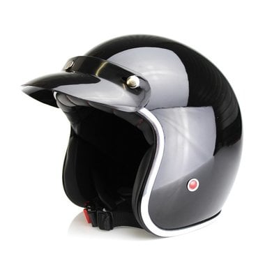 IXS HX 89 jet helmet shinny black