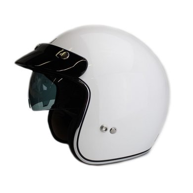 IXS HX 77 jet helmet with sun visor | white
