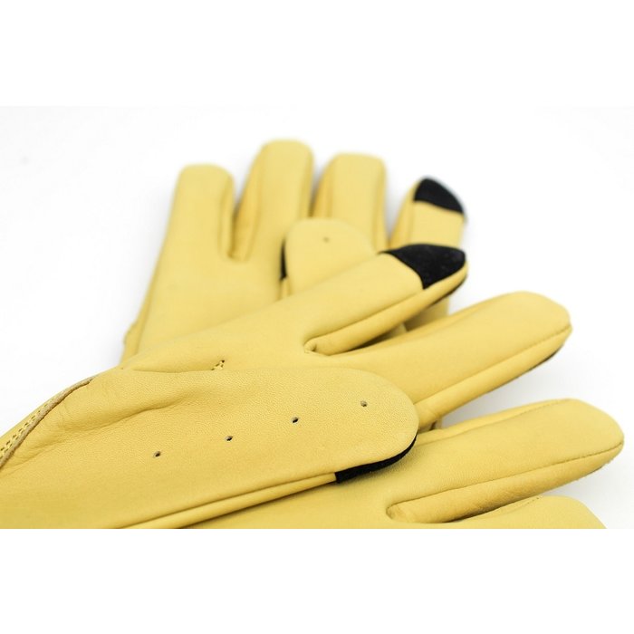 Gladiator Driver Leder Autofahrer handschuhe Gelb