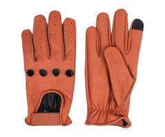 Gladiator Driver Leder Autofahrer handschuhe Braun