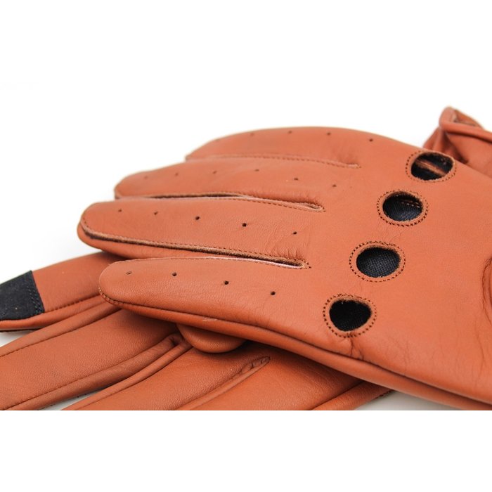 Gladiator driver leren autohandschoenen bruin