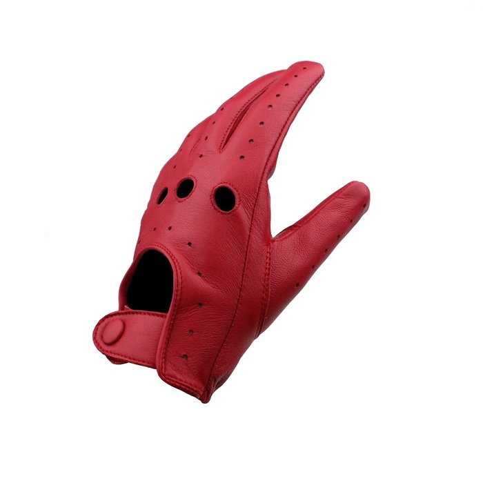 Swift driver leather gloves red