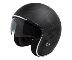 IXS HX 77 2.5 jethelm mat zwart - grijs | maat L