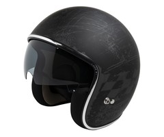 IXS HX 77 2.5 jethelm mat zwart - grijs | maat S