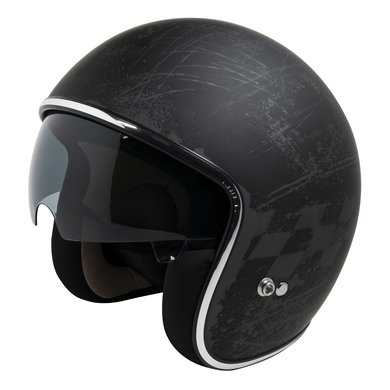 IXS HX 77 2.5 jet helmet matt black - grey