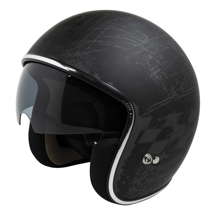 IXS HX 77 2.5 Jethelm matt Schwarz - Grau | Größe L