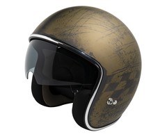 IXS HX 77 2.5 jethelm mat goud - zwart | maat S