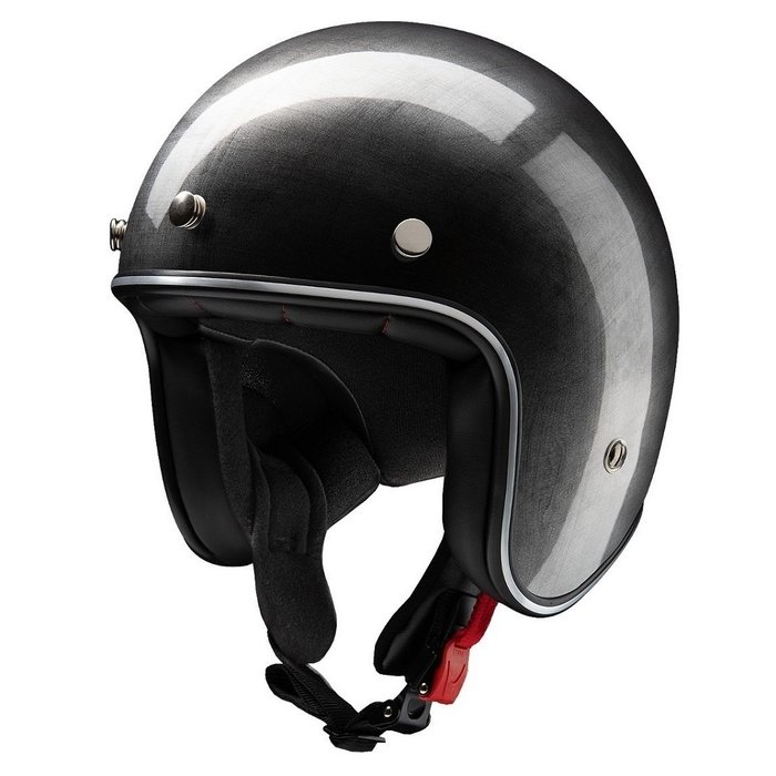 Redbike RB-759 retro open face helmet scratched dark grey