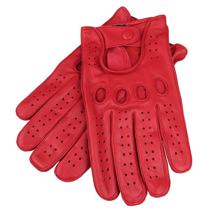 Swift racing Autofahrerhandschuhe Rot Leder