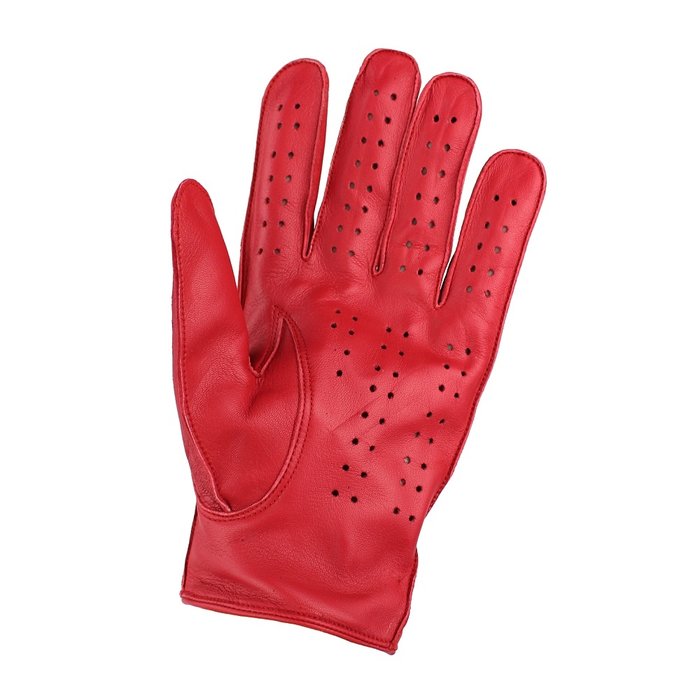 Swift racing leather gloves red