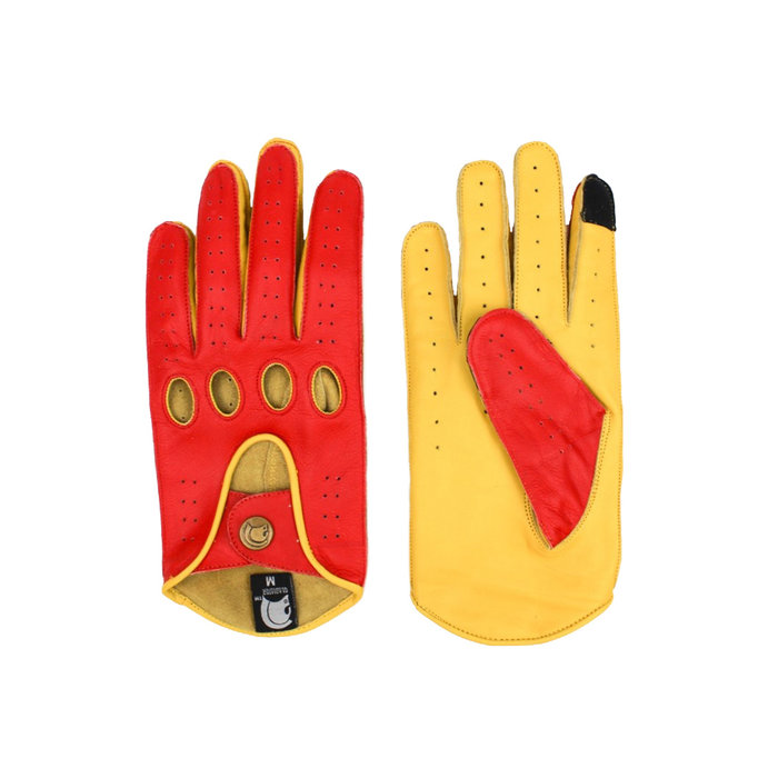 Gladiator Scarlett Red Racing Leder Autofahrer handschuhe