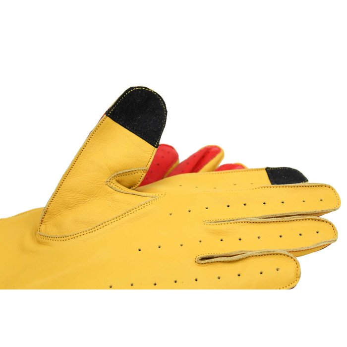 Gladiator Scarlett Red Racing Leder Autofahrer handschuhe