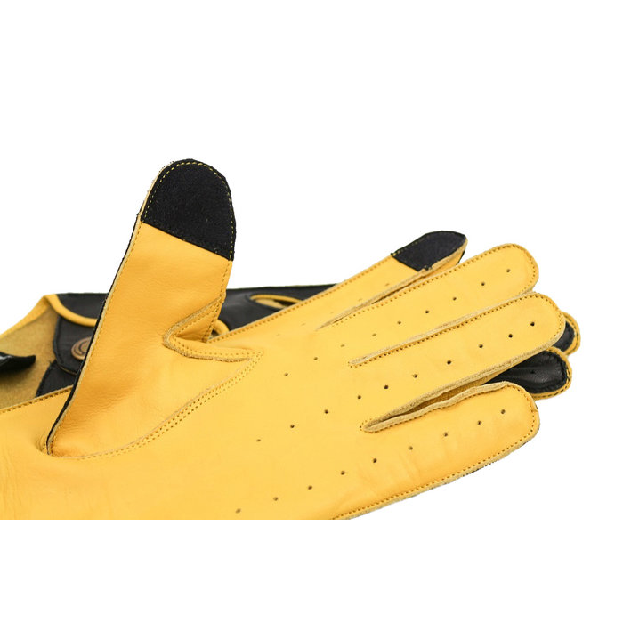 Gladiator racing leren autohandschoenen deep black