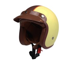 Redbike RB-752 retro open face helmet vanilla