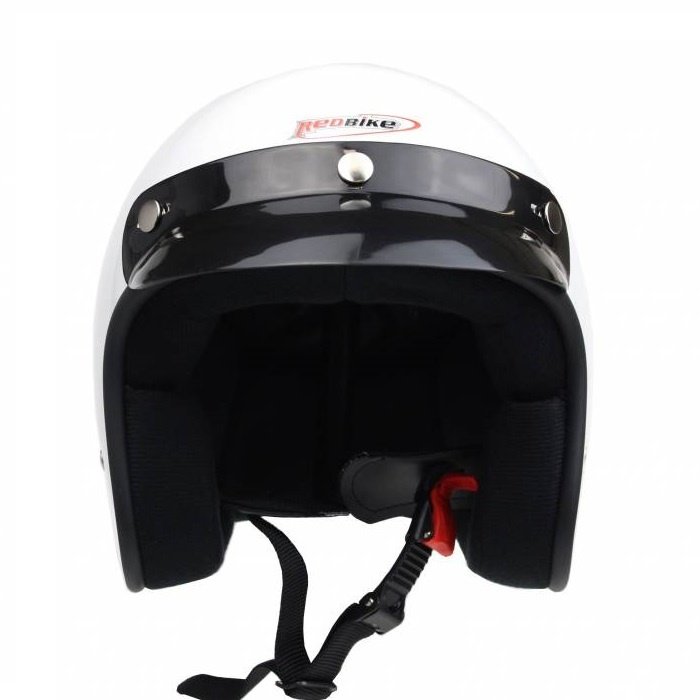 Redbike RB-710 retro jethelm wit | maat XS