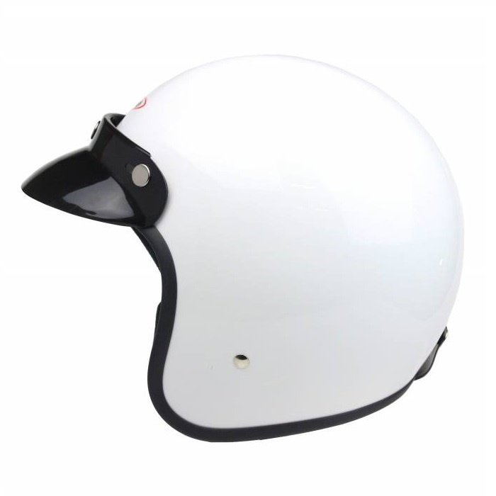 Redbike RB-710 retro jethelm wit