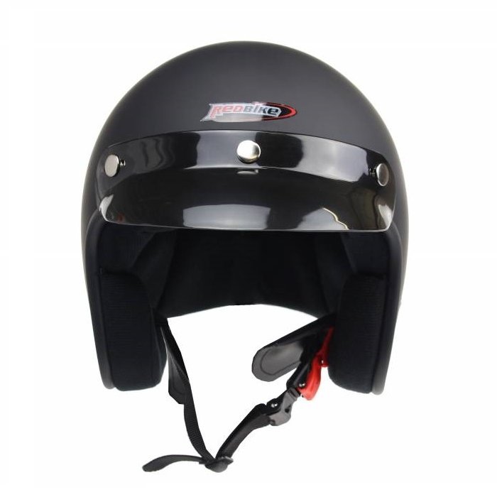 Redbike RB-710 retro jethelm mat zwart
