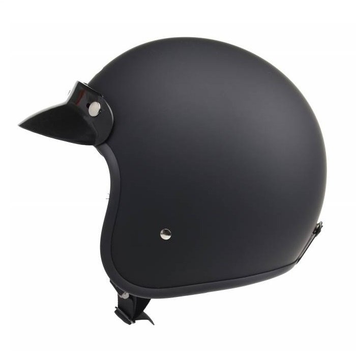 Redbike RB-710 retro jethelm mat zwart
